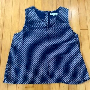 Madewell patterned sleeveless chambray